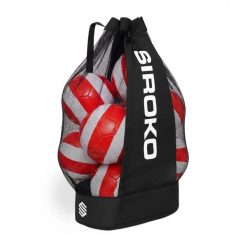 Siatkowa torba na piłki 95L Siroko Ball Bag. Czarne torby sportowe SIROKO, bez wzorów, z materiału. Za 124.00 zł.