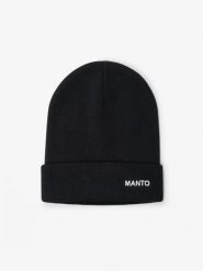 MANTO czapka zimowa BASE. Czarne czapki damskie MANTO, na zimę, bez wzorów, z wełny. Za 83.99 zł.