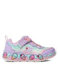 Skechers Sneakersy Sundae Sweeties 303625L Fioletowy. Fioletowe trampki dziewczęce Skechers, bez wzorów, z materiału, bez zapięcia. Za 199.99 zł.