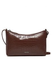 Calvin Klein Torebka Ck Must Conv K60K612695 Brązowy. Brązowe listonoszki damskie Calvin Klein, bez wzorów, ze skóry, bez dodatków. Za 229.99 zł.