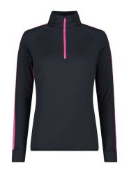 CMP Koszulka funkcyjna w kolorze czarnym rozmiar: 48. Czarne koszulki damskie CMP, bez wzorów, bez kołnierzyka, bez ramiączek. Za 153.34 zł.