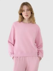 4F Bluza w kolorze jasnoróżowym rozmiar: S. Różowe bluzy damskie 4F, s, bez wzorów, bez kaptura. Za 70.24 zł.