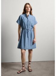 STEFANEL Sukienka w kolorze błękitnym rozmiar: S. Niebieskie sukienki damskie Stefanel, bez wzorów, z bawełny, bez ramiączek. Za 173.99 zł.