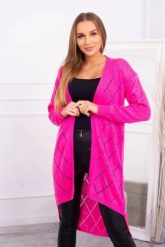Sweter z geometrycznym wzorem różowy. Czerwone swetry klasyczne damskie KESI, l, z wełny, bez kołnierzyka, plus size. Za 158.92 zł.