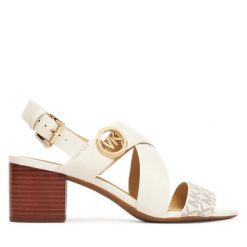 Sandały MICHAEL Michael Kors. Czarne sandały damskie MICHAEL Michael Kors, bez wzorów, bez obcasa, na płaskiej podeszwie, bez zapięcia. Za 509.99 zł.