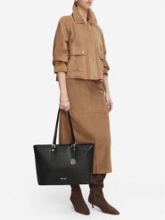 Nine West Torebka EO-QUIET ELEGANCE-LDA9895 Czarny. Czarne shopper bag Nine West, bez wzorów, bez dodatków. Za 449.99 zł.