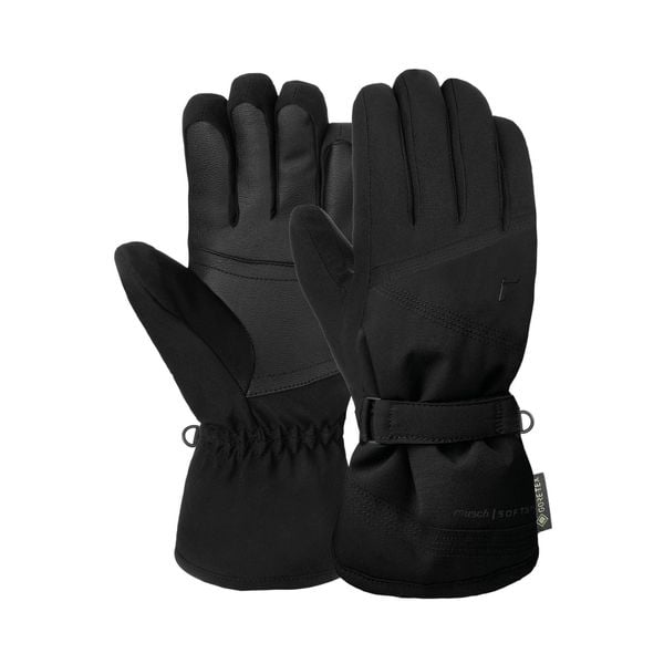 Rękawice damskie REUSCH Susan GORE-TEX. Czarne rękawiczki damskie REUSCH, bez wzorów, z gore-texu. Za 405.78 zł.