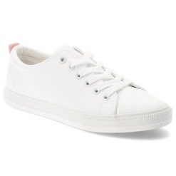 Białe Trampki Big Star Damskie Buty Sportowe. Białe obuwie sportowe casual damskie Big Star, z materiału, bez zapięcia. Za 149.00 zł.