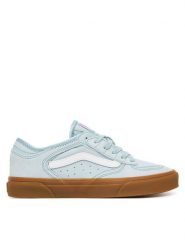 Vans Sneakersy Rowley Classic VN000SF4FOA1 Błękitny. Niebieskie obuwie sportowe damskie Vans, ze skóry, bez zapięcia. Za 369.99 zł.