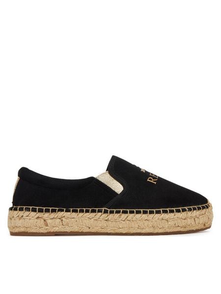REPLAY Espadryle GWF22 .000.C0086T Czarny. Czarne espadryle damskie Replay, bez wzorów, z materiału, bez obcasa. Za 359.99 zł.