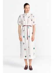Rich & Royal Sukienka w kolorze białym rozmiar: 40. Białe sukienki damskie Rich & Royal, bez wzorów, z tkaniny, bez ramiączek. Za 269.95 zł.