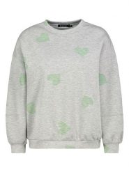 Sublevel Bluza w kolorze szaro-zielonym rozmiar: S/M. Szare bluzy damskie Sublevel, m, bez wzorów, bez kaptura. Za 118.56 zł.