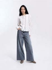 Jeansy baggy - szary. Szare jeansy damskie Reserved. Za 139.99 zł.