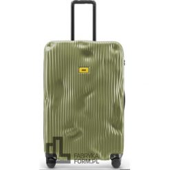 Walizka Stripe duża Olive. Zielone walizki Crash Baggage, bez wzorów, duże. Za 1,800.00 zł.