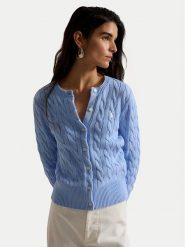 Polo Ralph Lauren Kardigan 211971868513 Niebieski jasny Slim Fit. Niebieskie kardigany damskie Polo Ralph Lauren, s, bez wzorów, z bawełny. Za 1,199.00 zł.