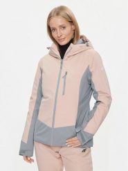 4F Kurtka narciarska 4FAW23TJACF121 Różowy Regular Fit. Czerwone kurtki sportowe damskie 4F, na zimę, m, bez wzorów, z syntetyku, bez kaptura. Za 369.99 zł.