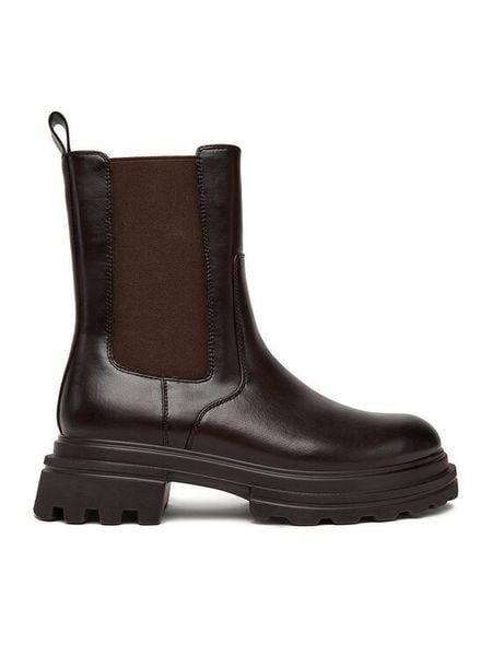 JENNY Sztyblety CEO-HY66001-2 Brązowy. Brązowe botki damskie Jenny, z materiału, bez obcasa, na płaskiej podeszwie, bez zapięcia. Za 179.99 zł.