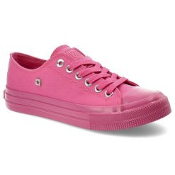 Różowe Trampki Big Star Sportowe Obuwie Damskie. Czerwone obuwie sportowe casual damskie Big Star, z jeansu, bez zapięcia. Za 119.00 zł.