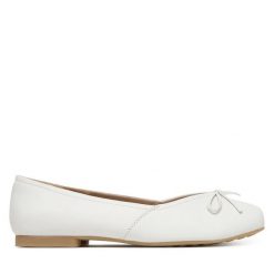 Baleriny Caprice. Białe balerinki damskie Caprice, bez wzorów. Za 339.99 zł.