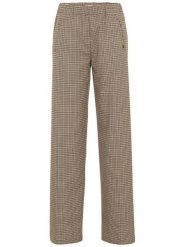 Camel Active Spodnie w kolorze czarno-karmelowym rozmiar: W34/L32. Brązowe spodnie materiałowe damskie Camel Active, bez wzorów, z materiału. Za 136.13 zł.