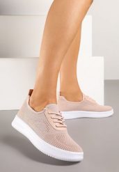 Różowe Buty Sportowe Sneakersy z Siateczkową Cholewką Eradwena. Czerwone obuwie sportowe casual damskie Born2be, z jeansu. Za 54.99 zł.