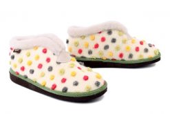 MANITU 340010-81 offwhite, kapcie damskie. Brązowe kapcie damskie Manitu. Za 199.90 zł.