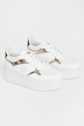 Sneakersy damskie skórzane na platformie BALDININI. Obuwie sportowe damskie Baldinini, bez zapięcia. W wyprzedaży za 1,527.20 zł.
