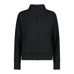 Kurtka damska z zamkiem i wysokim kołnierzem CMP. Czarne kurtki damskie CMP, bez wzorów, bez kaptura. Za 290.50 zł.