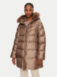 Hetregó Kurtka puchowa Hanna 8N602F Beżowy Regular Fit. Brązowe kurtki damskie HETREGO, bez wzorów, z puchu, bez kaptura. Za 2,499.00 zł.