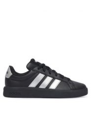 Adidas Sneakersy Grand Court 3.0 Shoes Junior KI7201 Czarny. Czarne buty sportowe dziewczęce Adidas, ze skóry, bez zapięcia. Za 179.99 zł.