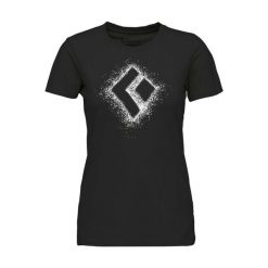 Koszulka damska bawełniana Black Diamond Chalked Up 2.0 Tee z krótkim rękawem. Czarne koszulki damskie Black Diamond, s, bez wzorów, z bawełny, bez kołnierzyka, bez ramiączek. Za 104.99 zł.