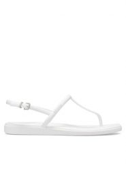 Crocs Sandały Miami Thong Flip 209793 Szary. Szare sandały damskie Crocs, bez wzorów, z tworzywa sztucznego, bez obcasa, na płaskiej podeszwie, bez zapięcia. Za 179.99 zł.