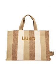 Liu Jo Torebka 2A6026 T2176 Brązowy. Brązowe shopper bag Liu Jo, z materiału, bez dodatków. Za 469.99 zł.