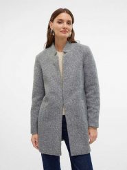 Vero Moda Płaszcz "Katrine" w kolorze szarym rozmiar: S. Szare płaszcze damskie Vero Moda, s, bez wzorów, bez kaptura. Za 92.21 zł.