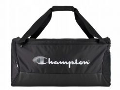 Torba Champion Small Duffel. Czarne torby sportowe Champion, bez wzorów, z materiału. Za 125.99 zł.