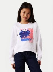 Calvin Klein Jeans Bluza Flower Graphic IG0IG02635 Biały Regular Fit. Białe bluzy dziewczęce Calvin Klein Jeans, bez wzorów, z bawełny, bez ramiączek, bez kaptura. Za 239.99 zł.