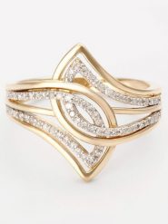 CARATELLI Złoty pierścionek "Éclat de Vie" z diamentami rozmiar: 54. Żółte pierścionki damskie CARATELLI, z diamentem, złote. Za 1,972.09 zł.