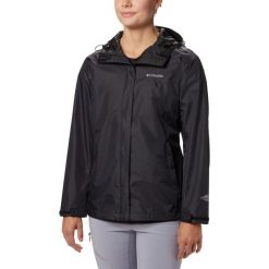 Płaszcz przeciwdeszczowy damski Columbia Arcadia II. Czarne płaszcze damskie Columbia, xs, bez wzorów, z meshu, bez kaptura. Za 429.00 zł.