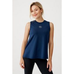 Damski top sportowy szybkoschnąca Rough Radical Classic Top. Niebieskie koszulki sportowe damskie ROUGH RADICAL, l, bez wzorów, bez ramiączek, na fitness i siłownię. Za 109.00 zł.