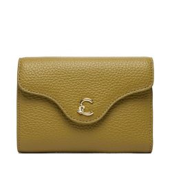 Portfel Coccinelle. Zielone portfele damskie Coccinelle, bez wzorów. Za 649.99 zł.