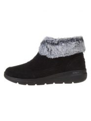 Skechers Skórzane botki "Glacial Ultra" w kolorze czarnym rozmiar: 36,5. Czarne botki damskie Skechers, z materiału, bez obcasa, bez zapięcia. Za 219.60 zł.