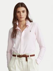 Polo Ralph Lauren Koszula Oxford 211664416 Różowy Slim Fit. Czerwone koszule damskie Polo Ralph Lauren, s, bez wzorów, z bawełny, bez kołnierzyka, bez ramiączek. Za 669.99 zł.