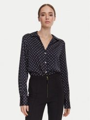 Guess Koszula W6YH23 W2946 Granatowy Regular Fit. Niebieskie koszule damskie Guess, xs, z aplikacjami, z syntetyku, bez kołnierzyka, bez ramiączek. Za 344.99 zł.