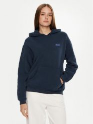 American Vintage Bluza Izubird IZU03DH24 Granatowy Regular Fit. Niebieskie bluzy damskie American Vintage, m, bez wzorów, z bawełny, bez kaptura. Za 529.99 zł.