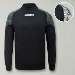 Kobieta Bieganie Kurtka Lekka z Kapturem Czarny-Zielony Tiffany. Czarne kurtki damskie LEGEA, xs, bez wzorów, z materiału, z kapturem. Za 128.00 zł.