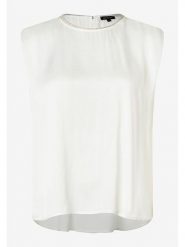 More & More Bluzka w kolorze białym rozmiar: 36. Białe bluzki damskie More & More, s, bez wzorów, z wiskozy, klasyczne, bez kołnierzyka, bez ramiączek. Za 60.99 zł.