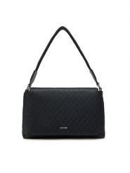 Calvin Klein Torebka Ck Must Satchel_Mono K60K613181 Czarny. Czarne torebki klasyczne damskie Calvin Klein, ze skóry, bez dodatków. Za 349.99 zł.