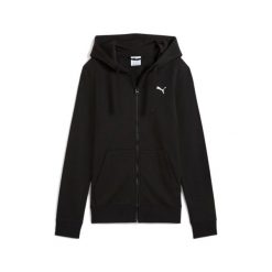 Damska bluza z kapturem zapinana na zamek Puma Essential Fleece. Czarne bluzy damskie Puma, bez wzorów, z kapturem. Za 295.50 zł.