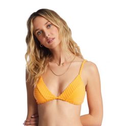 Góra od stroju kąpielowego Billabong In The Loop Charlie Fixed. Żółte bikini Billabong, bez wzorów. Za 89.99 zł.