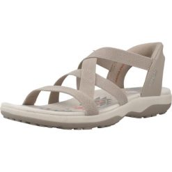 Sandały SKECHERS REGGAE SLIM Brązowy. Brązowe sandały damskie Skechers, bez wzorów, z tkaniny, bez obcasa, bez zapięcia. Za 316.50 zł.